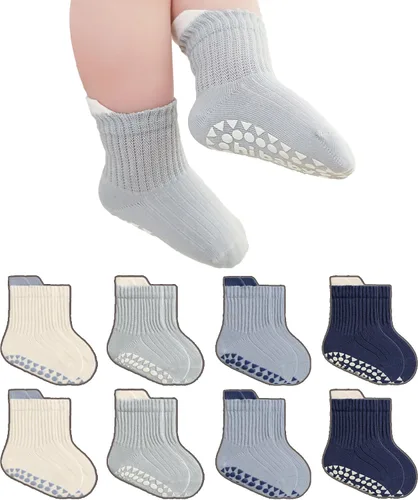 Vista 8 de BISOUSOX Baby Girl Socks 0-6 6-12 Months, Toddler Christmas Non Slip Grippy Socks with Grips Newborn Infant 1-3T 4T 5T