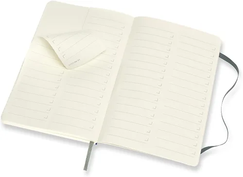 Vista 7 de Moleskine Cuaderno profesional, grande, verde bosque, tapa blanda (5 x 8.25)