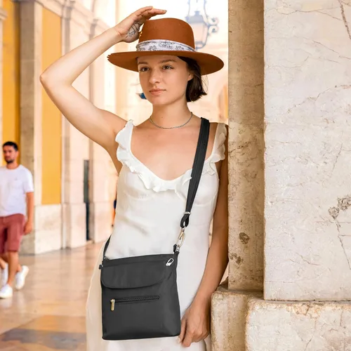 Vista 2 de Travelon Mini bolso de hombro clásico antirrobo