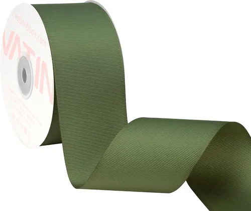 Vista 150 de VATIN Cinta de Grogrén Negra, 1-1/2" x 50 Yardas Continuas, Cinta de Grogrén de Poliéster Negra, Usar para Lazos de Bricolaje, Accesorios