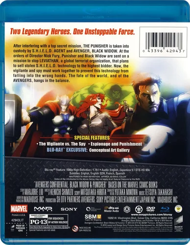 Vista 2 de Avengers Confidential Black Widow & Punisher Blu-ray