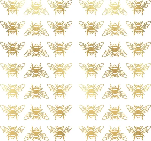 Vista 2 de RoomMates RMK4957SCS Gold Bee - Calcomanías de pared para despegar y pegar