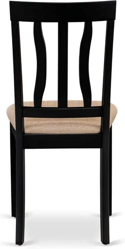Vista 11 de East West Furniture AVAT5-BLK-C - Juego de mesa de comedor de 5 piezas para 4 personas, incluye una mesa de cocina ovalada con hojas de mariposa y 4