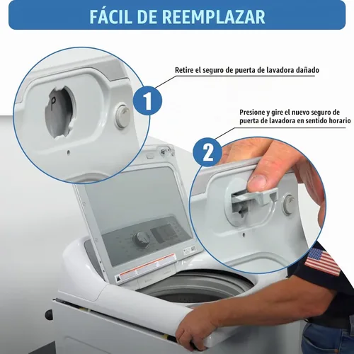 Vista 5 de WH02X24106 para agitador de bloqueo de tapa GE Nuevo