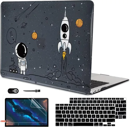 Vista 32 de Funda para MacBook Air de 13 pulgadas 2021 2020 2019 2018 para Mac A2337 M1 A2179 A1932 Funda con Touch ID, funda rígida de plástico