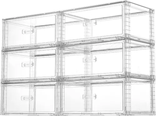Vista 10 de Vtopmart Juego de 5 cajones apilables de almacenamiento grandes y medianos