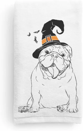 Vista 8 de Inkopious Bare Tank The English Bulldog - Toalla de mano decorativa