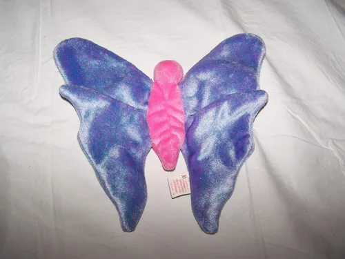 Vista 2 de TY Beanie Babies Flitter the Butterfly - Bígaro y Rosa