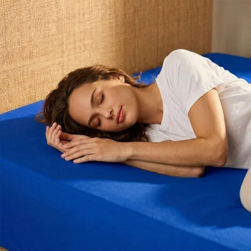 Vista 167 de Sábana bajera ajustable de lujo suave de 600 hilos, 100% algodón egipcio, sábana bajera ajustable individual con elástico alrededor, se adapta a