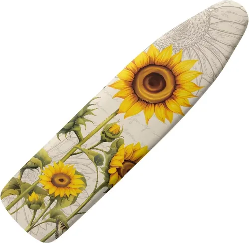 Vista 10 de Funda floral a prueba de arañazos para tablas de planchar de tamaño estándar, reflectante, con 3 ganchos y bucles para decoración de tablas de 15 x