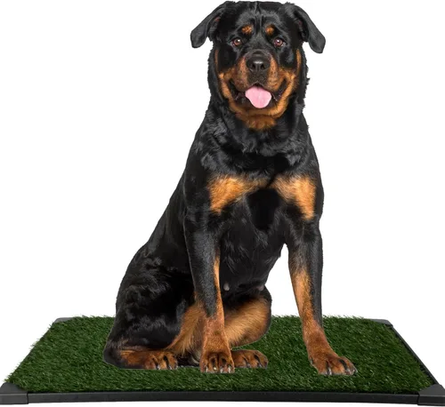Vista 23 de Almohadilla de Césped Artificial para Orina de Cachorros para Perros y Mascotas Pequeñas - Almohadillas de Césped Reutilizables de 4 Capas de 16x20