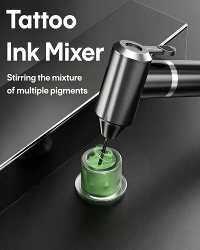 Vista 7 de POSEIDON - Kit de máquina mezcladora de tinta para tatuajes, mezclador
