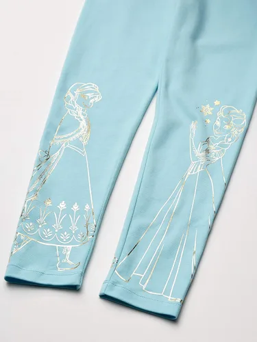 Vista 3 de Spotted Zebra Disney Marvel Star Wars Frozen Leggings de princesa para niñas y niños pequeños paquete de 4
