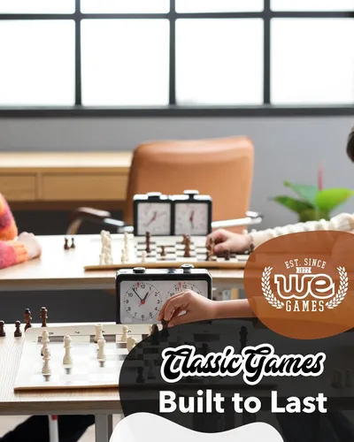 Vista 9 de Juego de ajedrez de torneo de mejor valor: piezas de ajedrez rellenas y tablero de ajedrez de vinilo negro enrollable