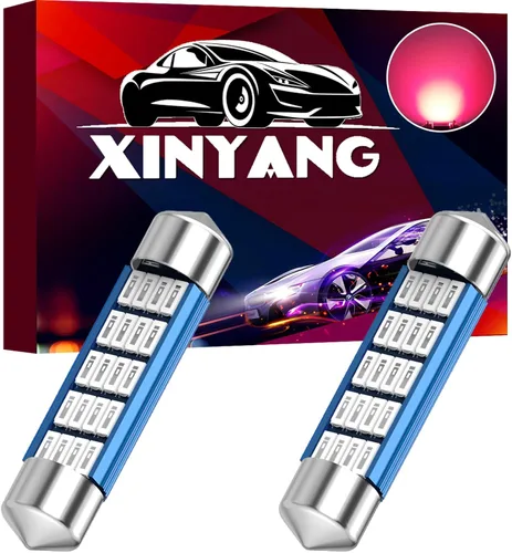 Vista 9 de XINYANG 2 piezas Bombilla LED festoon 578 para auto de 41mm 42mm 1.65 pulgadas, bombilla 211-2 extremadamente brillante, 20 chipsets SMD 4014, libre