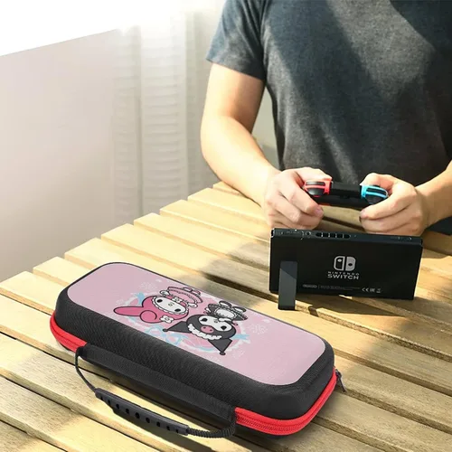 Vista 4 de IFMAXCOX Ku-romi - Funda de transporte para Nintendo Switch Game Protector Case para estudiantes