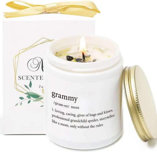 Vista 10 de Regalos para el día del abuelo para abuela, velas perfumadas para abuela, idea de regalo de cumpleaños de nietos, velas perfumadas de vainilla