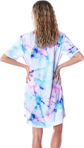 Vista 2 de Disney Princess Ariel - Camisón de dormir para mujer, diseño de sirena, teñido anudado