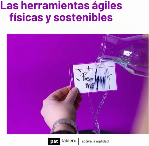 Vista 6 de Scrum and Kanban Tools, kit de etiquetas de instrucción magnéticas para tablero.
