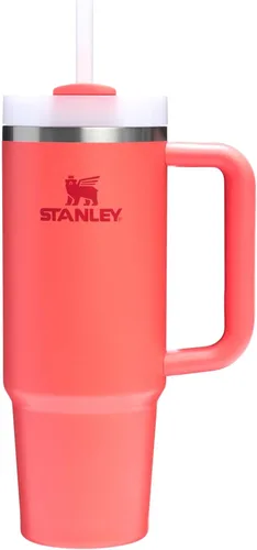 Vista 55 de STANLEY Quencher H2.0 Vaso Térmico con asa y pajilla, 64 onzas, tapa Flowstate de 3 posiciones, gran capacidad para viajes y deportes, vaso de acero
