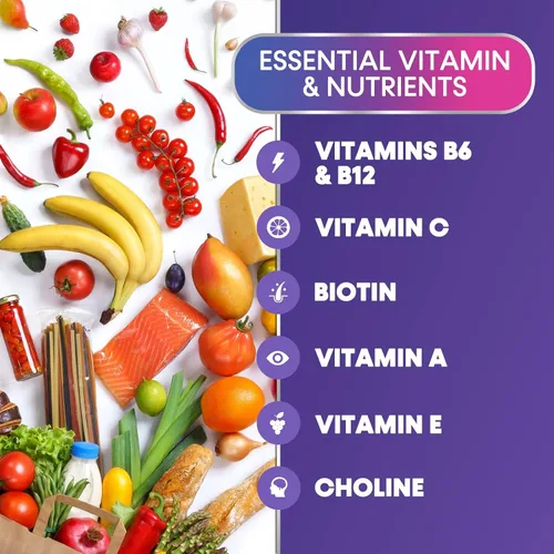 Vista 3 de Gomitas multivitamínicas para adultos – Gomitas multivitamínicas diarias para adultos con vitaminas A, C, D, B12 para mujeres y hombres, suplemento