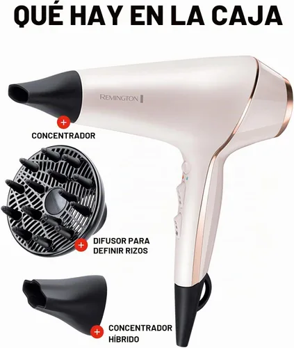 Vista 6 de Secadora de cabello Remington Pro Series AC9140P T, Studio Thermaluxe, con cable que no se enreda, más concentrador y clips de seccionamiento