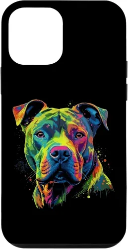 Vista 16 de Pit Bull Mom Dog Lover Colorful Artistic Pitbull Owner Women Case for iPhone 17