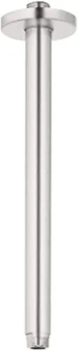 Vista 5 de Grohe Rainshower - Brazo de ducha de techo de 12 pulgadas, redondo, cepillado Cool Sunrise
