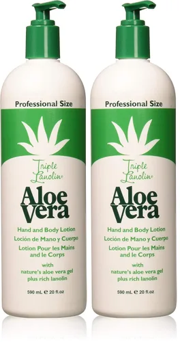 Vista 4 de Triple Lanolin Loción de Aloe Vera 20 oz.