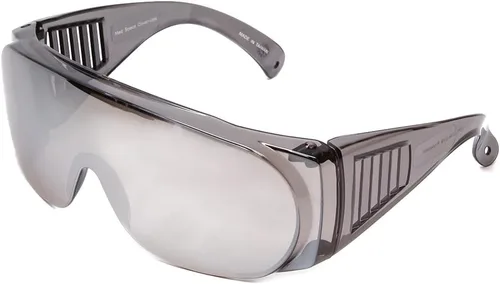 Vista 8 de Calabria 1003 Gafas de seguridad grandes que se ajustan sobre anteojos graduados Fitover para hombres y mujeres, envolventes, tintadas