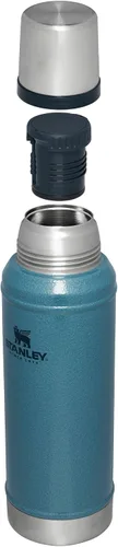 Vista 3 de Stanley Botella clásica legendaria al vacío de 1 cuarto de galón, boca ancha con tapa de taza a prueba de fugas, mantiene las bebidas calientes