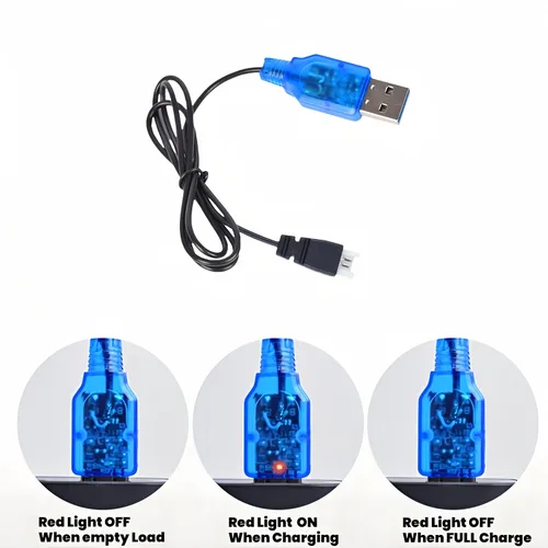 Vista 5 de 3.7V 400mAh RC Drone Baterías para SYMA Q11 H99W H31 H6C H98 TR-C385 TR-P51 TR-F22 Modelo de avión AT-96 Holystone Quadcopters con cable de cargador