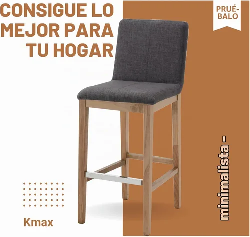 Vista 7 de Kmax Juego de 2 Taburetes de Bar de 30 Pulgadas, Taburetes de Bar Tapizados Estilo Granja con Respaldo, Taburetes de Bar de Madera Rústica Blanca