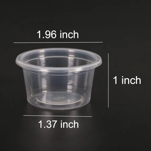Vista 2 de SLSON Paquete de 100 tazas de comida y agua Gecko - Vasos de repisa para reptiles, gusanos, alimentador de gusanos de harina, para lagarto