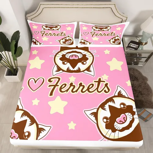 Vista 21 de Erosebridal Juego de ropa de cama de muñeco de nieve, tamaño individual, sábana bajera ajustable de esquí kawaii para árbol de Navidad, para niños