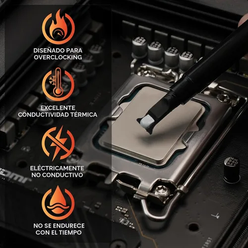 Vista 2 de Thermal Grizzly Kryonaut grasa térmica en pasta, 0.03 onzas