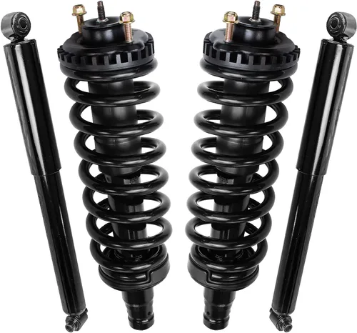 Vista 18 de Detroit Axle - Kit de 4 puntales para Ford Escape 2014-2019, 2 amortiguadores traseros ensamblaje 2 puntales delanteros y resortes helicoidales 2015