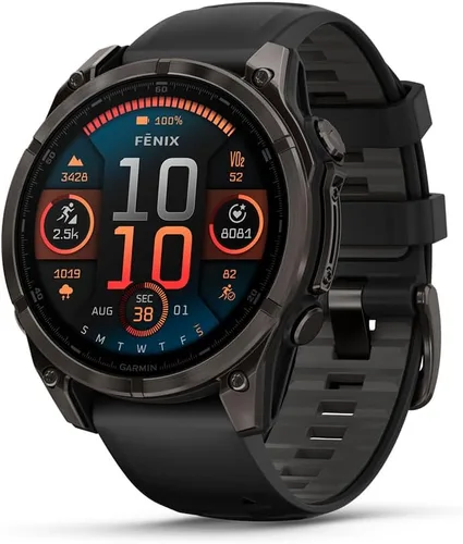 Vista 12 de Garmin fēnix® 8 – 43mm, AMOLED, Smartwatch GPS Multideporte Premium, Batería de Larga Duración, Resistente a Inmersiónes, Linterna LED Integrada