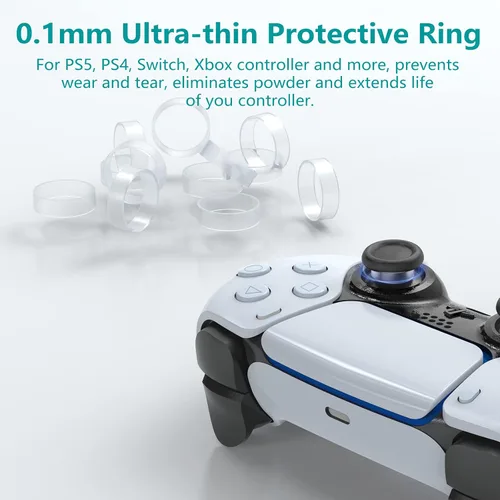 Vista 5 de Palancas de repuesto para controlador PS5, AOLION 3D Joystick Módulo Piezas compatibles con Playstation 5 DualSense, 51 piezas de repuesto