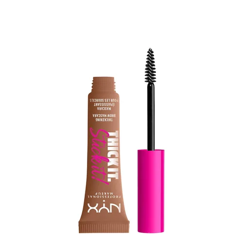 Vista 8 de NYX PROFESSIONAL MAKEUP Thick It Stick It Máscara Engrosante para Cejas, Gel para Cejas - Taupe