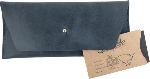 Vista 7 de Hide & Drink, Bolsa larga de utilidad hecha a mano de cuero de grano completo, elegante cartera para transportar y almacenar efectivo, monedas