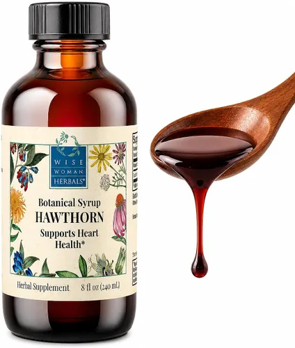 Vista 10 de Wise Woman Herbals Hawthorn Berry Extracto sólido 4:1, fuerza extra sin alcohol, promueve la circulación saludable, protección antioxidante, apoyo