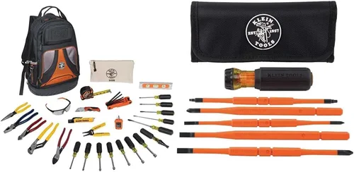Vista 8 de Klein Tools Kit de herramientas manuales y juego de destornilladores aislados (28 piezas)