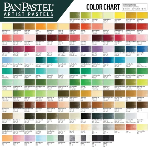 Vista 7 de PanPastel Golden - Pasteles para artistas, amarillo brillante verde extra oscuro, 2.44 pulgadas/2.441 in de diámetro, pasteles para artistas