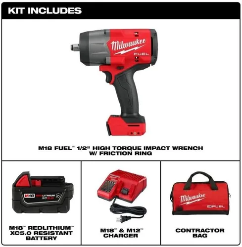 Vista 2 de Milwaukee Electric - Llave de impacto de alto torque M18 Fuel de 1/2 con fricción