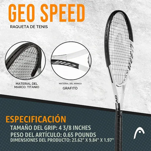 Vista 2 de HEAD Geo Speed Tennis Racquet