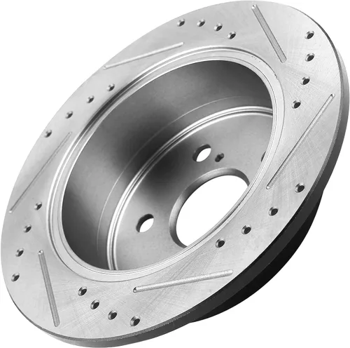 Vista 2 de Rotores de freno trasero de 11.063 in de 11.06 pulgadas, repuesto de disco de freno ranurado para Lexus Toyota ES300h ES350 AVALON Camry Kits
