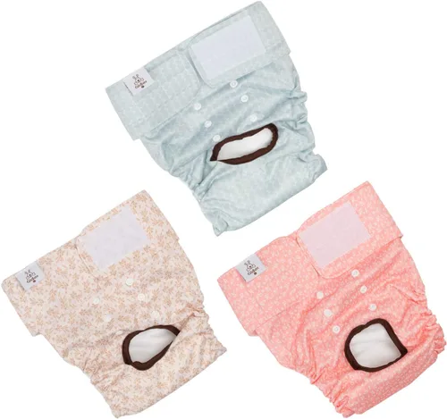 Vista 29 de CuteBone - Pañales para perras, paquete de 3 unidades para perritos, talla XS, D14XS