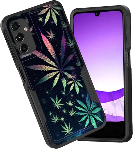 Vista 123 de Funda para Galaxy A15 5G, doble capa híbrida resistente a prueba de golpes, policarbonato duro, silicona suave, TPU, funda protectora para Samsung