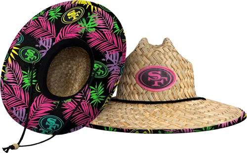 Vista 98 de FOCO - Sombrero de paja con logotipo de equipo universitario de NCAA y estampado floral para hombre